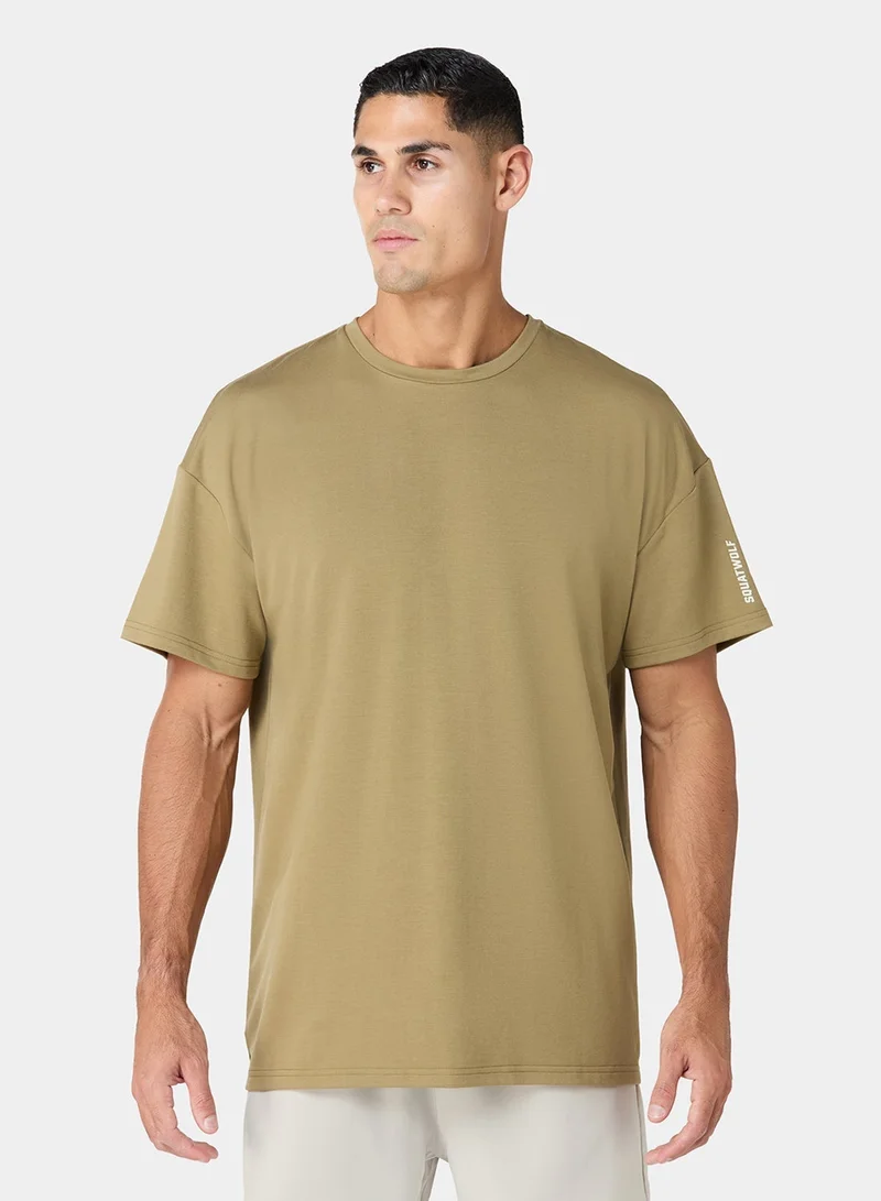 سكوات وولف تيشيرت بشعار كبير